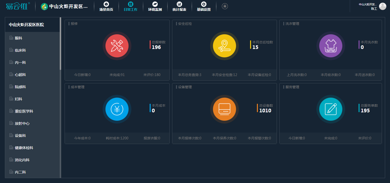 醫(yī)院后勤智能運(yùn)維平臺